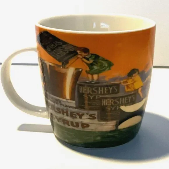 Hershey’s Chocolate Large Old Fashioned Mug Cup Vintage Pictures - Picture 2 of 4